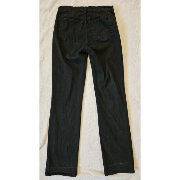 NYDJ Not Your Daughters Jeans Womens 6 Black Straight Denim 28 x 31 - Picture 5 of 14
